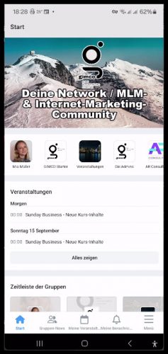 4047 GIMCO Community App - Startseite